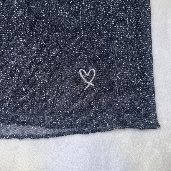 Victoria’s Secret mesh sparkly black long sleeve - Picture 4 of 5